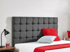 Lever Headboard Dark Grey