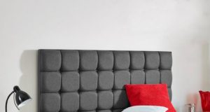 Lever Headboard Dark Grey